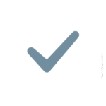 A check mark in a plain background